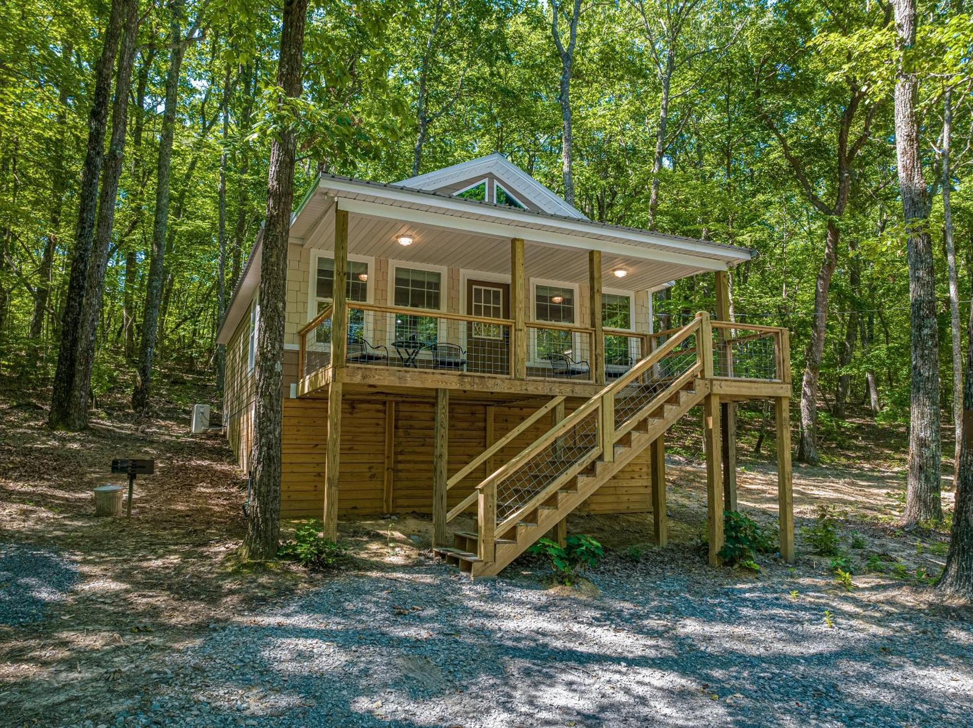 Coyote Cabin At Woodland Retreat At Desoto Beside Desoto State Park Fort Payne Exterior foto